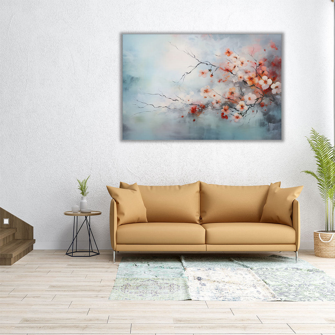 Misty Blooms 2 - Canvas Print Wall Art