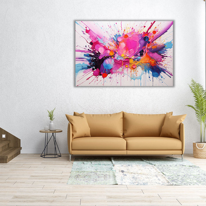 Splash Spectrum - Canvas Print Wall Art