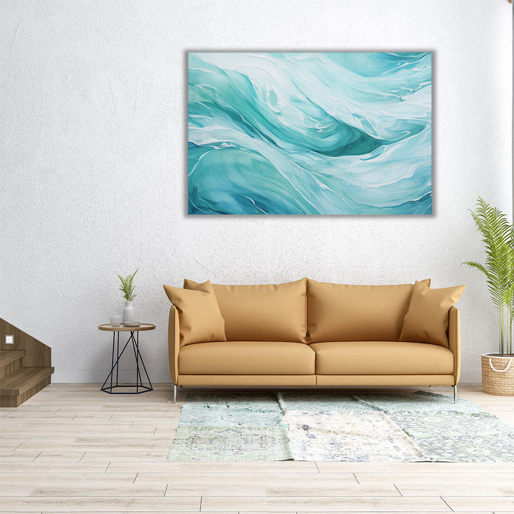 Marble Waves - Canvas Print Wall Art