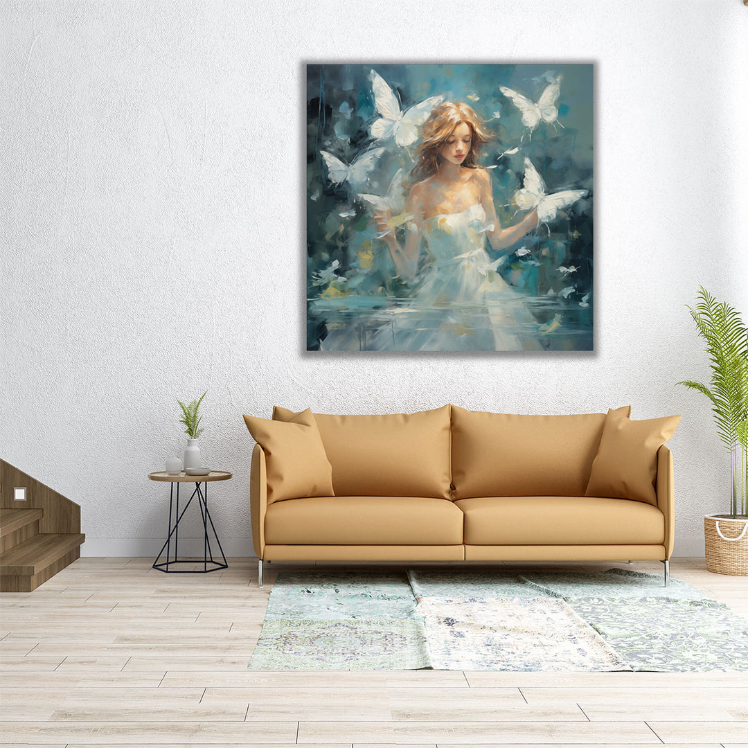 Energetic Angelic Flight 2 - Canvas Print Wall Art