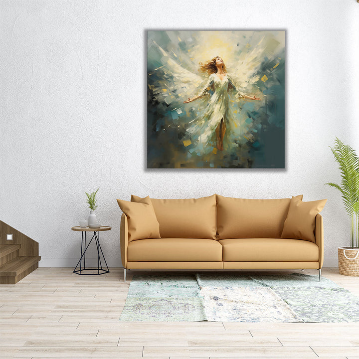 Faithful Brushstrokes in the Sky - Canvas Print Wall Art