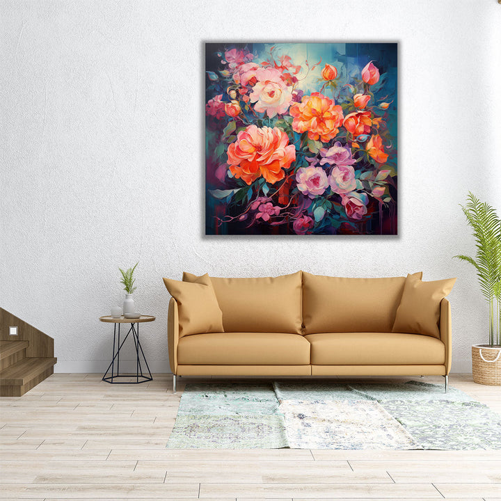 Intricate Garden Collage 2 - Canvas Print Wall Art