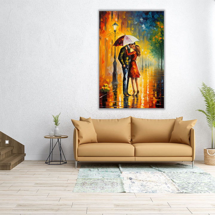 Romantic Rain Impressions - Canvas Print Wall Art