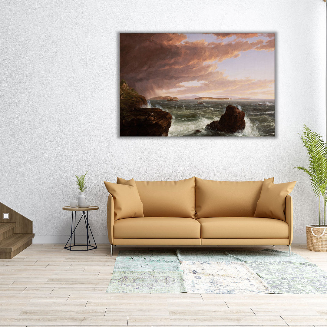 Views Across Frenchman’s Bay from Mt. Desert Island, After a Squall - Canvas Print Wall Art