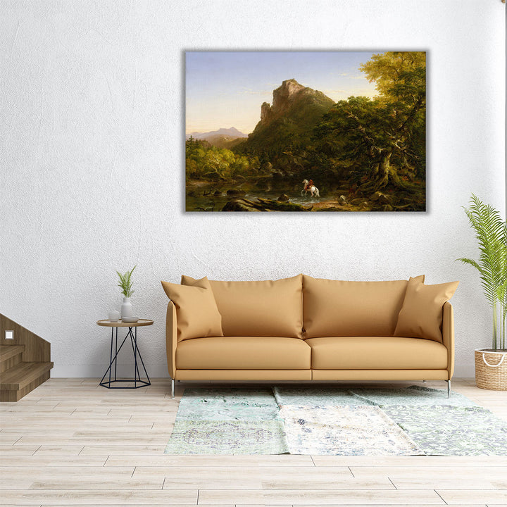 The Mountain Ford, 1846 - Canvas Print Wall Art
