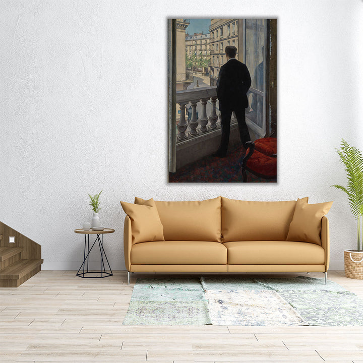 Young Man at His Window - Canvas Print Wall Art