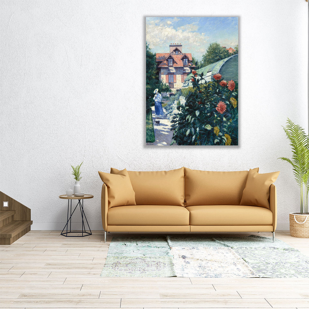 Dahlias, Garden at Petit Gennevilliers, 1893 - Canvas Print Wall Art