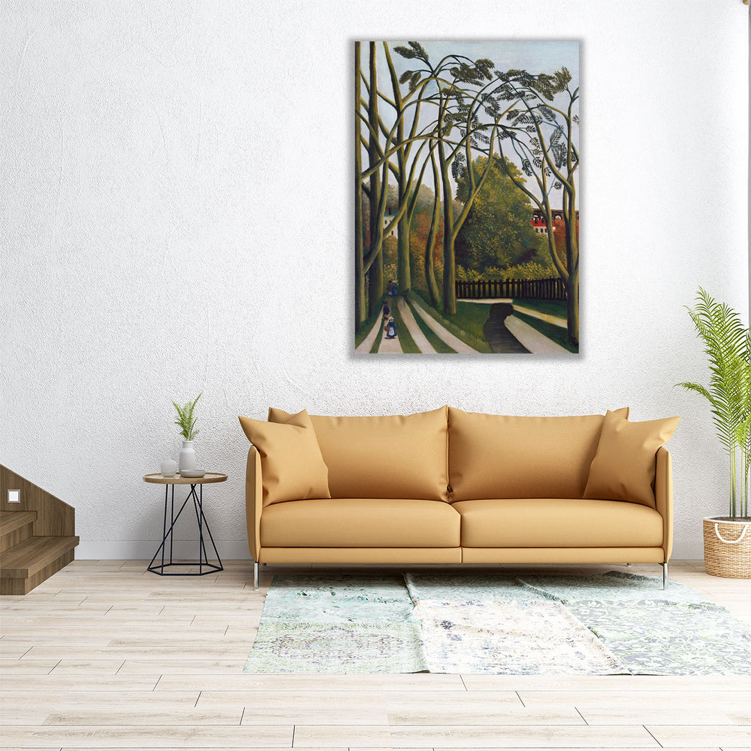The Banks of the Bievre near Bicetre - Canvas Print Wall Art