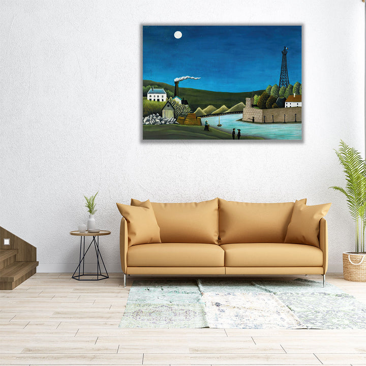 La Seine a Suresnes - Canvas Print Wall Art