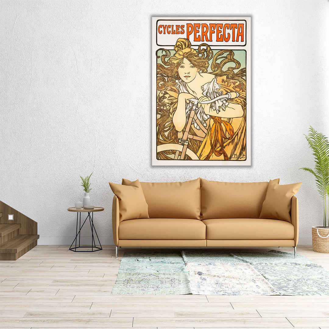 Cycles Perfecta, 1897- Canvas Print Wall Art