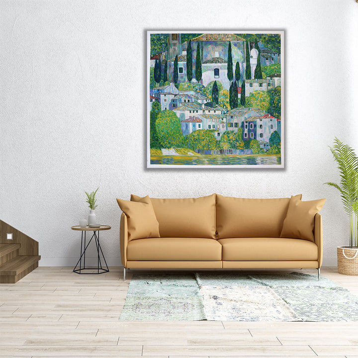 Kirche in Cassone, 1913 - Canvas Print Wall Art