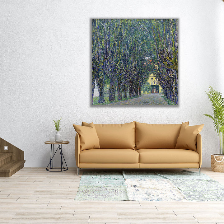 Allee at Schloss Kammer, 1910 - Canvas Print Wall Art