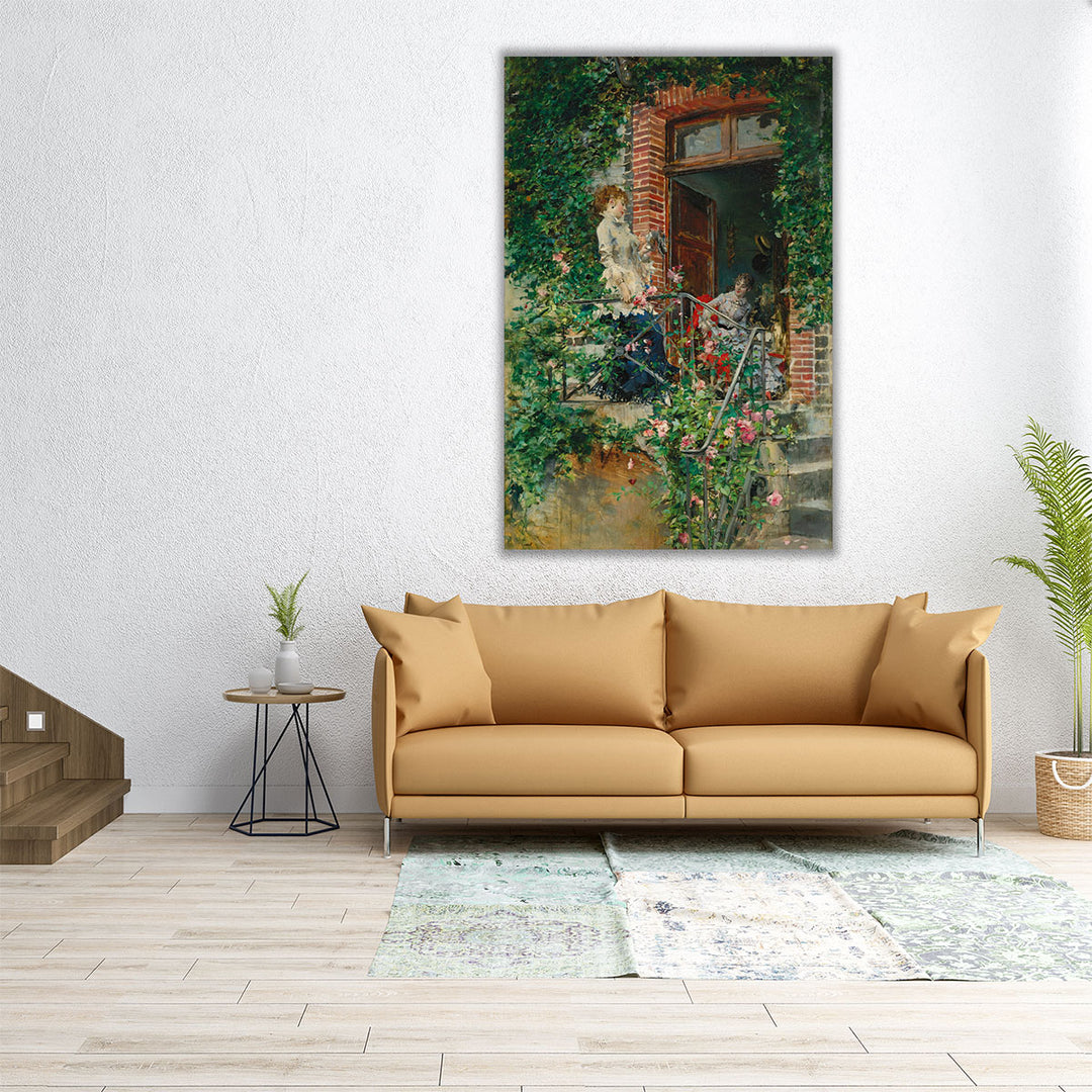 On the Terrace - Canvas Print Wall Art