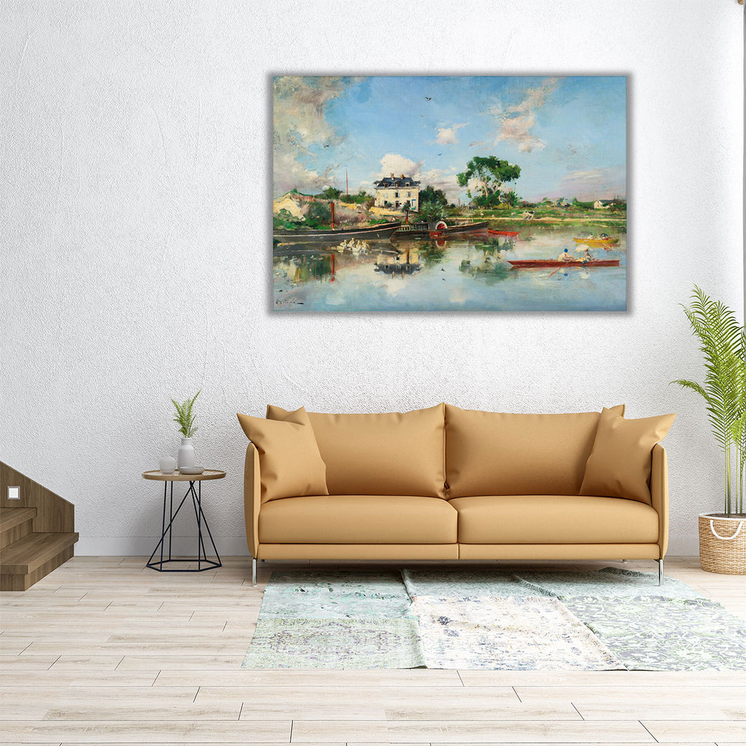 On The Seine - Canvas Print Wall Art