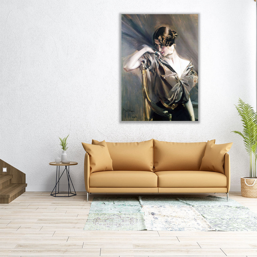 Portrait of Cleo de Merode - Canvas Print Wall Art