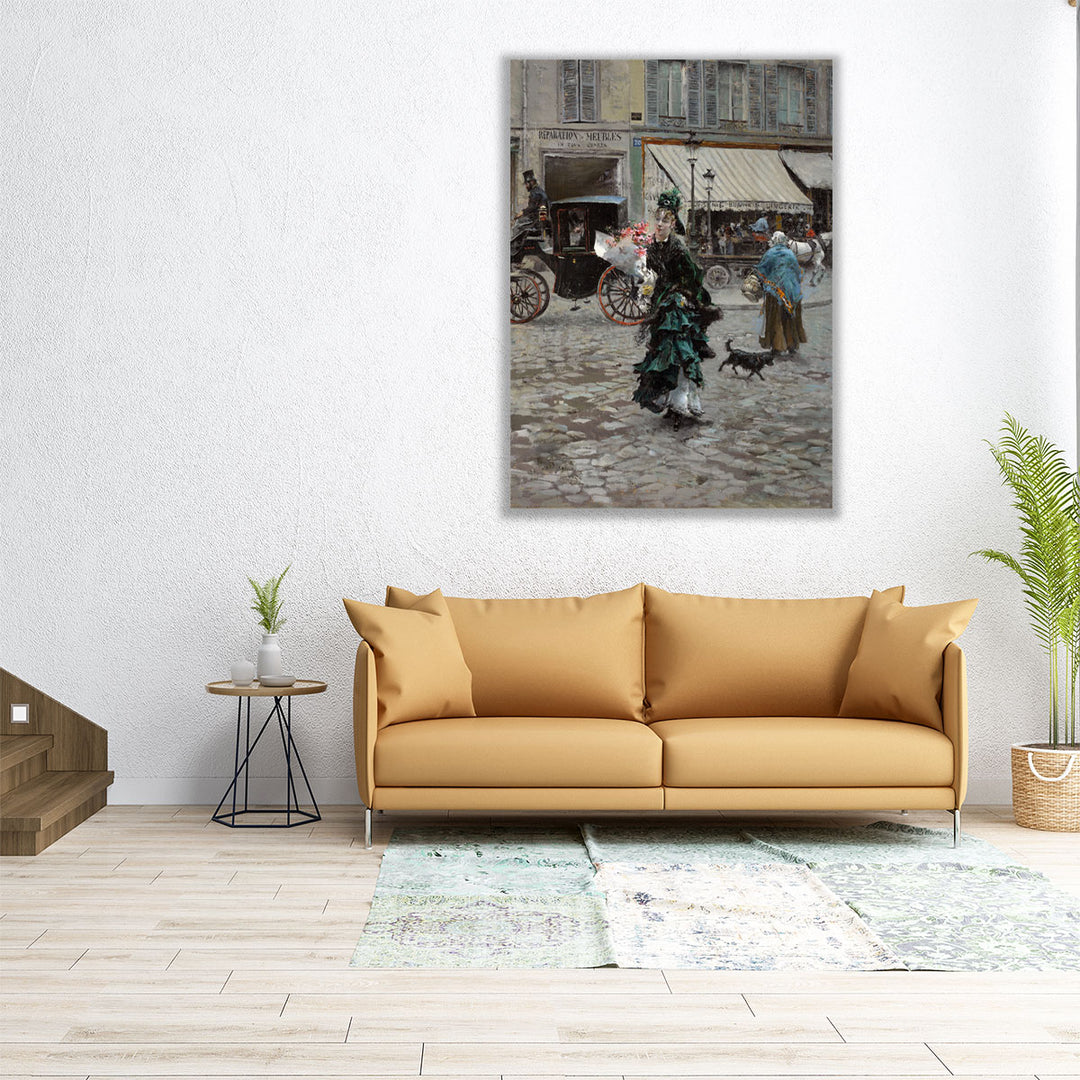 Crossing the Street - Canvas Print Wall Art