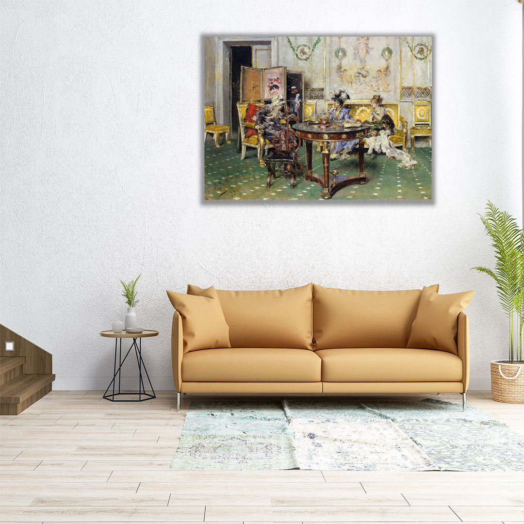 Gossip, 1873 - Canvas Print Wall Art