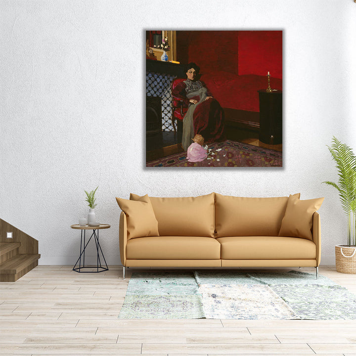 The Red Room, Etretat - Canvas Print Wall Art