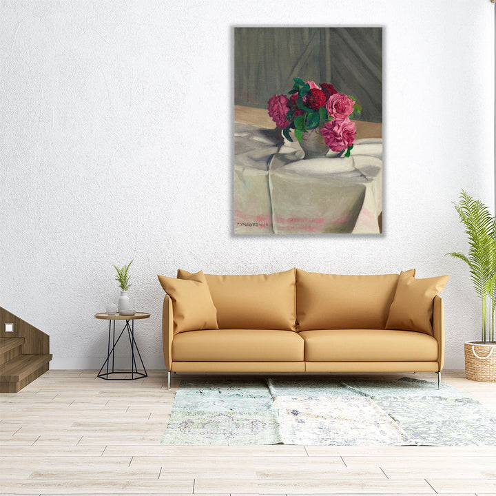 Roses Dans un Sucrier Blanc, 1910 - Canvas Print Wall Art