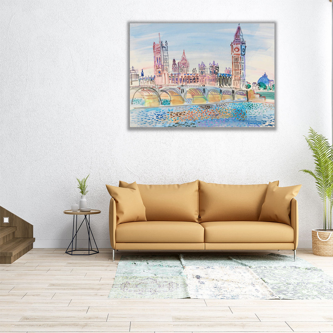 Londres, le Parlement, 1930 - Canvas Print Wall Art