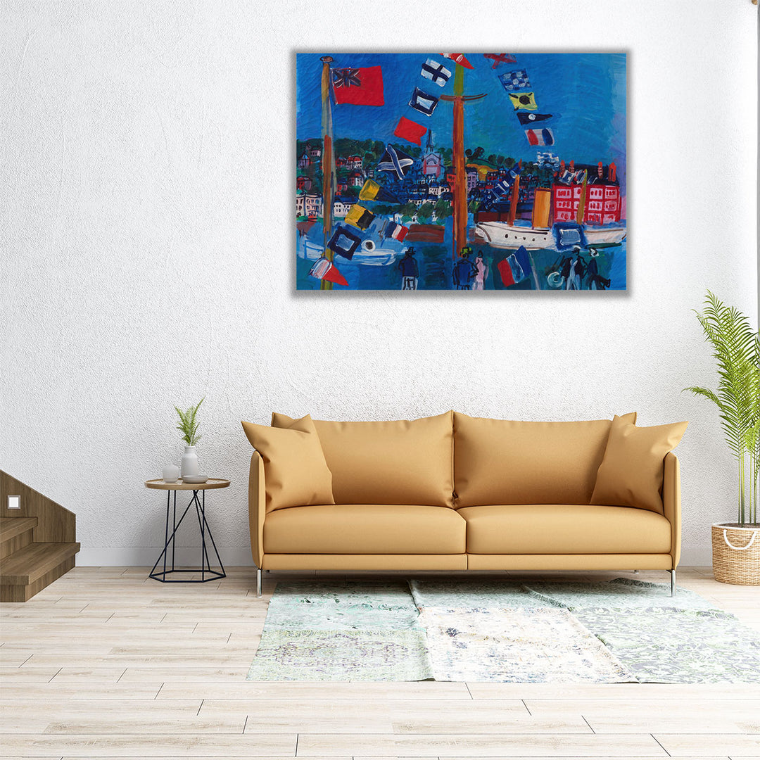 Le Bassin à Deauville - Canvas Print Wall Art