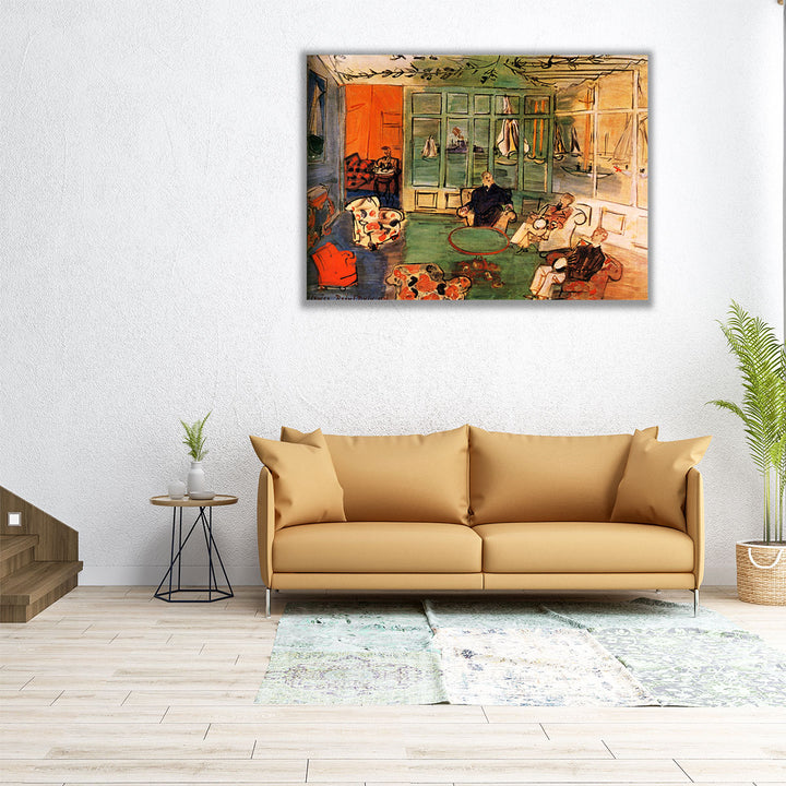 The Nautical Club with Cowes, 1936 - Canvas Print Wall Art