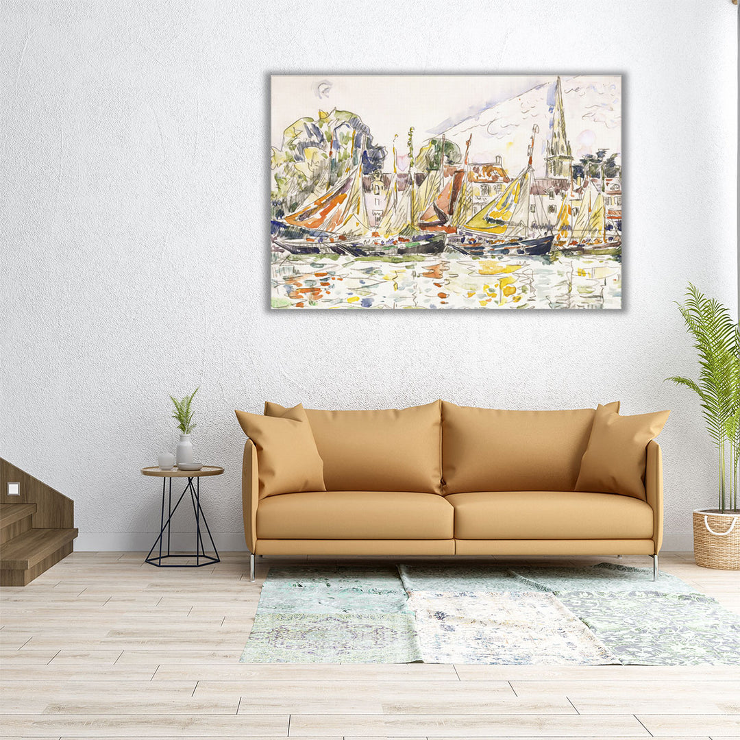 Le Pouliguen, Fishing Boats - Canvas Print Wall Art