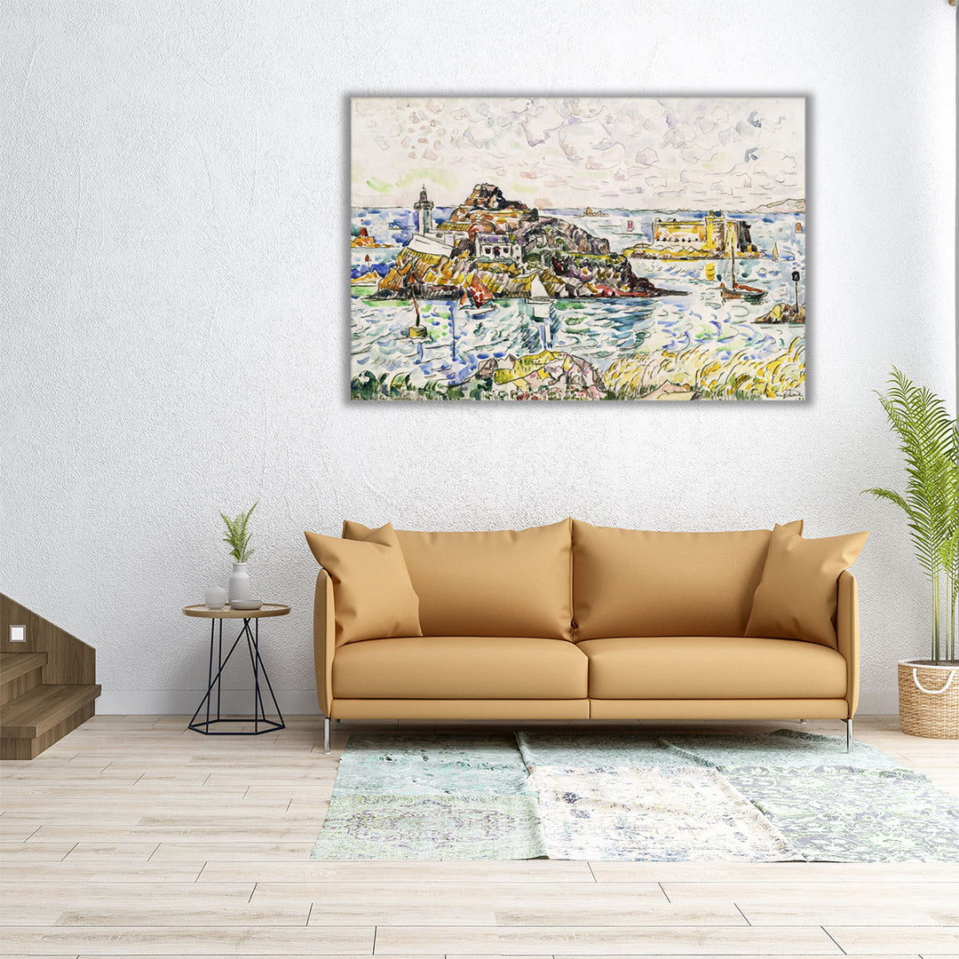 Morlaix, Entrance of the River - Canvas Print Wall Art