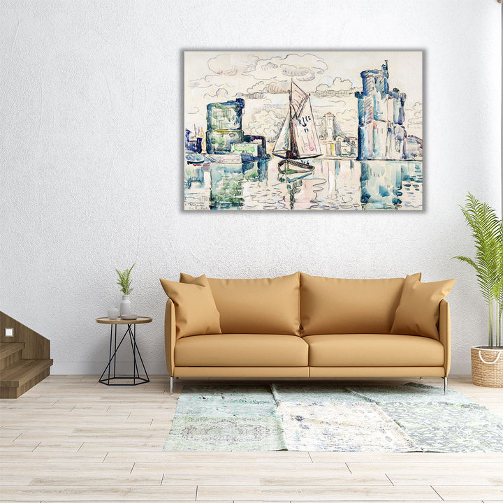 Entrance to the Harbor of La Rochelle - Canvas Print Wall Art