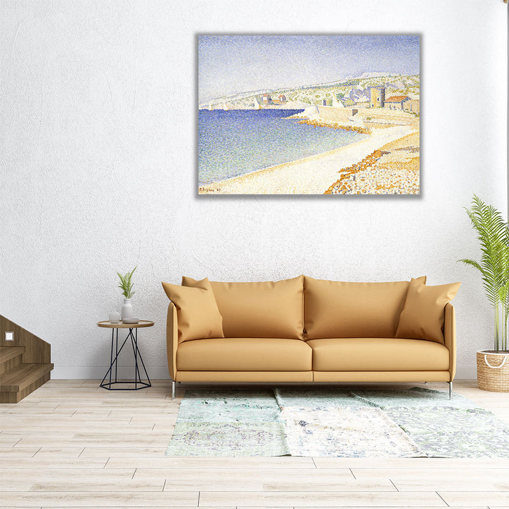 The Jetty at Cassis, Opus 198 - Canvas Print Wall Art