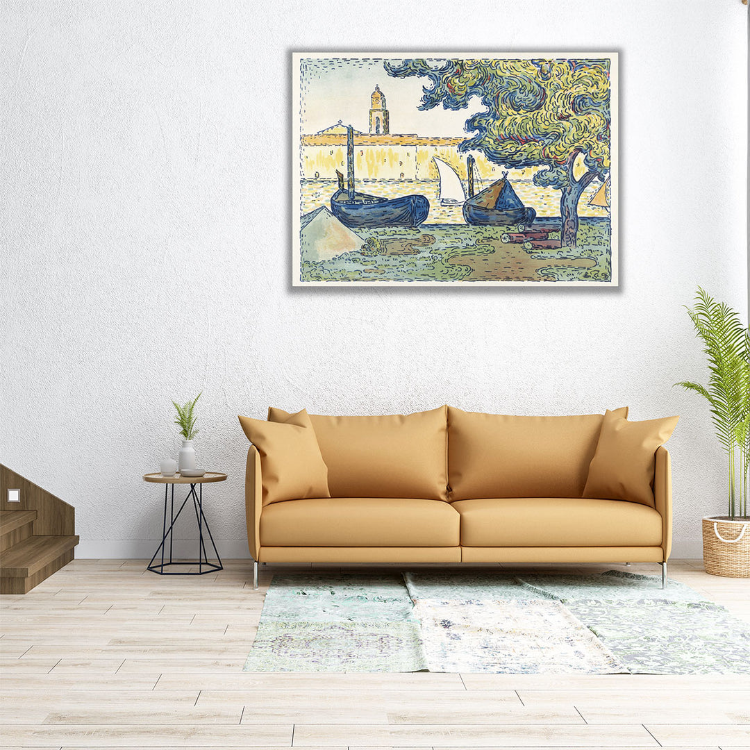 The Port of St. Tropez - Canvas Print Wall Art