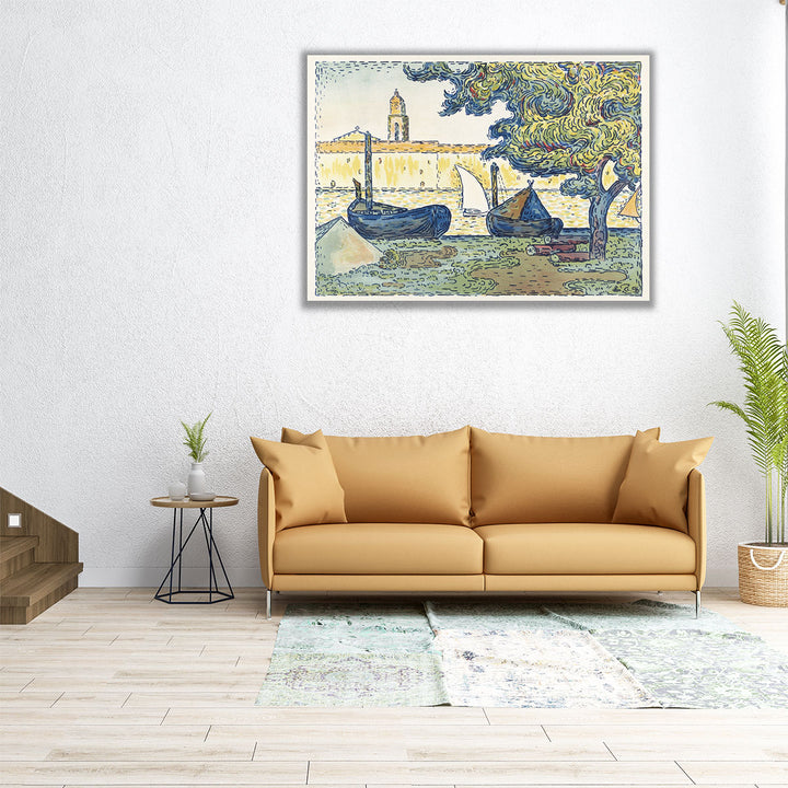 The Port of St. Tropez - Canvas Print Wall Art