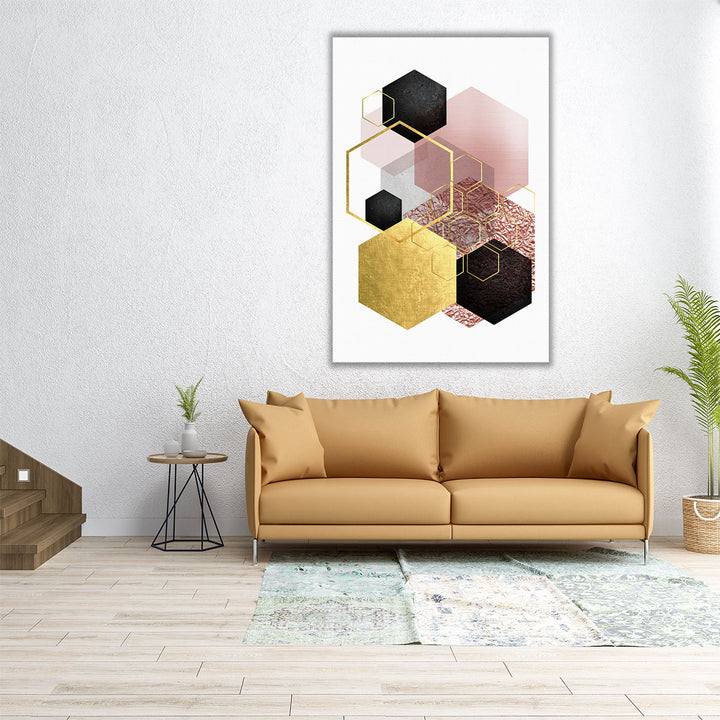 BlushPink Gold 2 - Canvas Print Wall Art