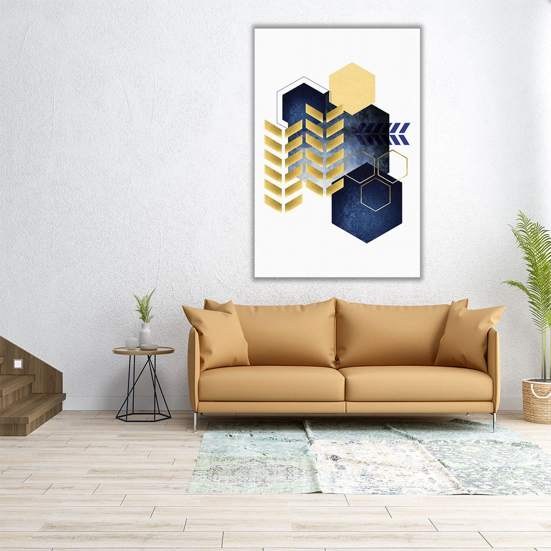 Geometric Greek Odyssey 3 - Canvas Print Wall Art