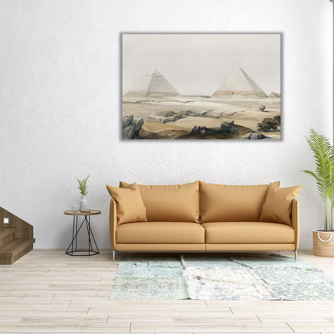 Pyramids of Geezeh - Canvas Print Wall Art