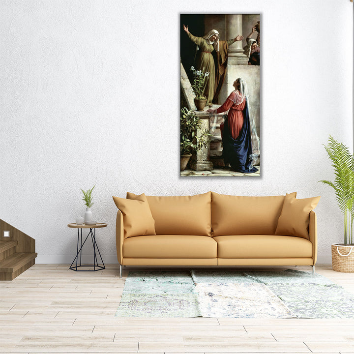 Mary and Elizabeth - Canvas Print Wall Art