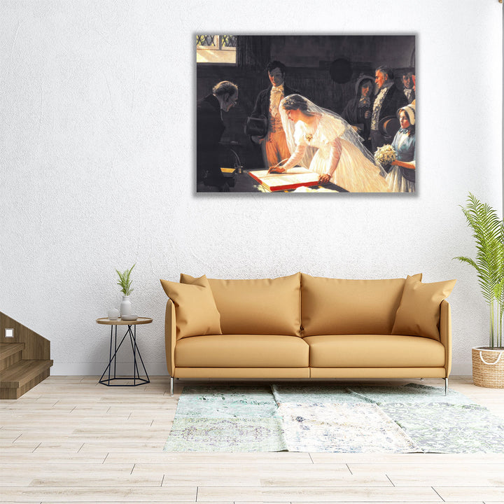 The Wedding Register - Canvas Print Wall Art
