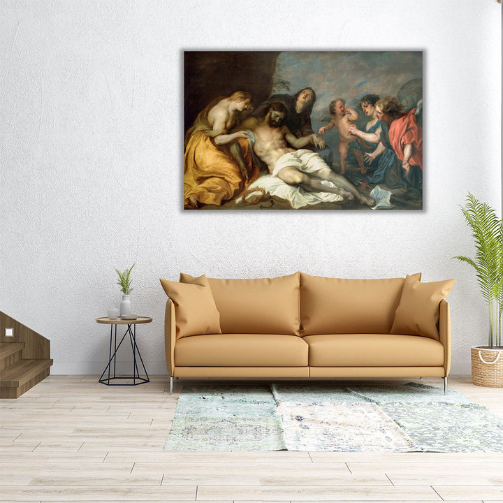 Lamentation Over the Dead Christ - Canvas Print Wall Art