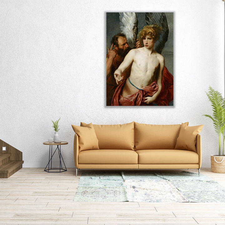 Daedalus and Icarus Anthony Van Dyck - Canvas Print Wall Art