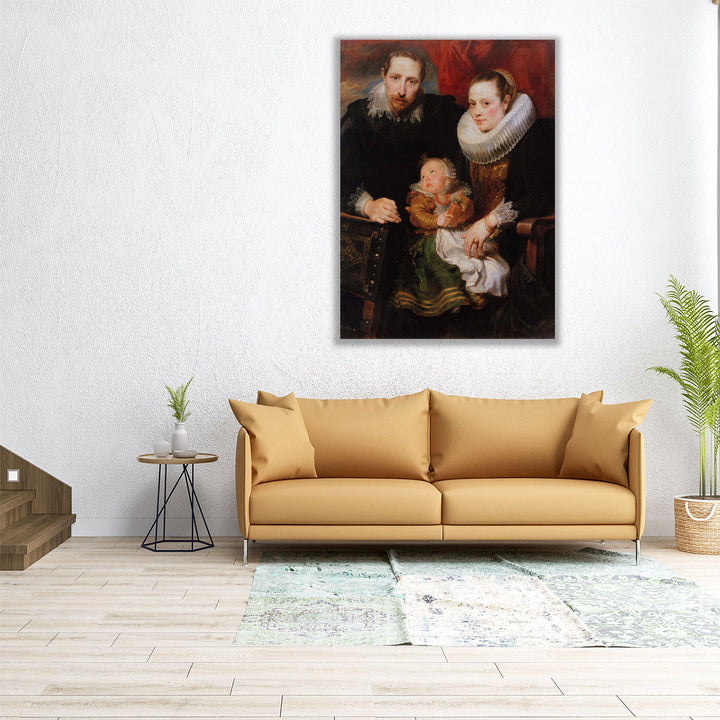 Family Portrait Anthony van Dyck - Canvas Print Wall Art