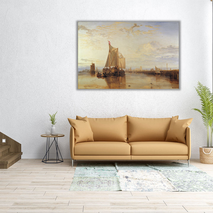 The Dort Packet, Boat from Rotterdam Becalmed - Canvas Print Wall Art