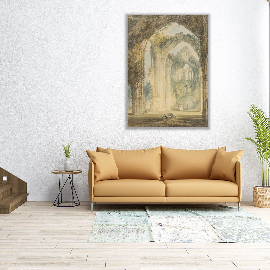 Transept of Tintern Abbey - Canvas Print Wall Art