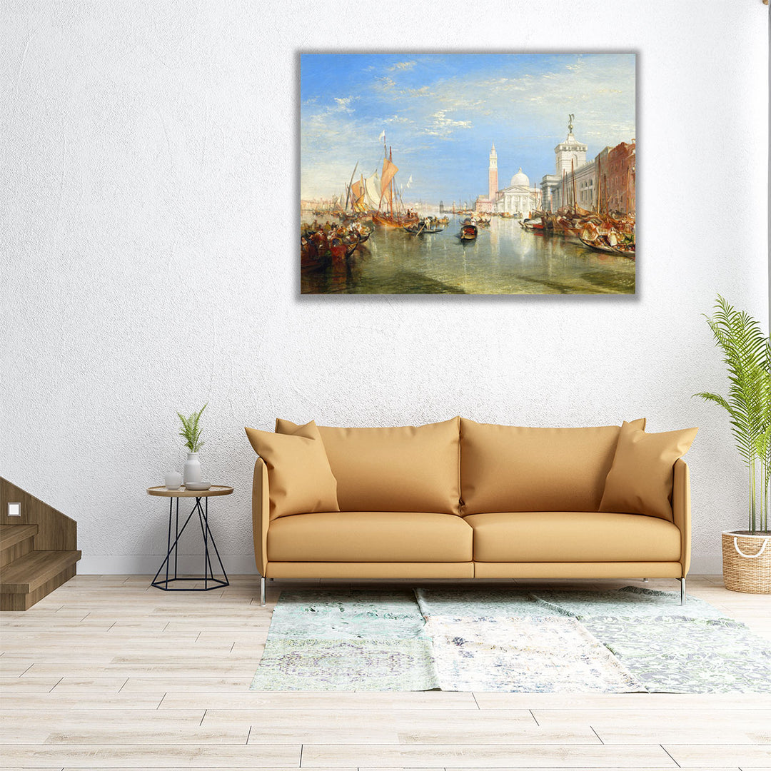 Venice, The Dogana and San Giorgio Maggiore - Canvas Print Wall Art
