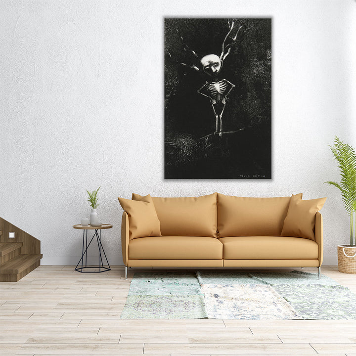 In the Maze of Branches the Pale Figure Appeared - Canvas Print Wall Art