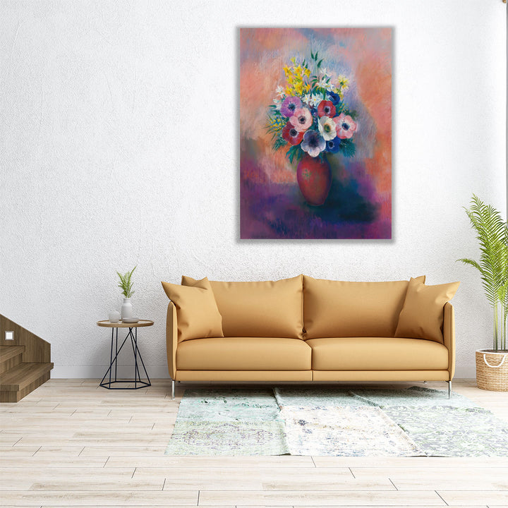 Vase D’anémones - Canvas Print Wall Art