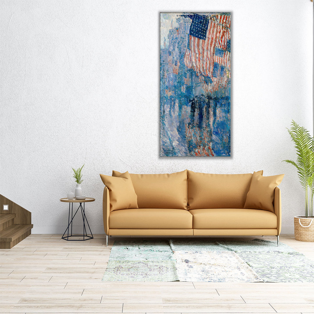The Avenue in the Rain, 1917 - Canvas Print Wall Art