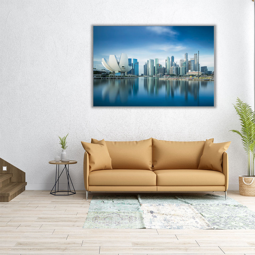 Singapore Skyline During Sunrise - Canvas Print Wall Art