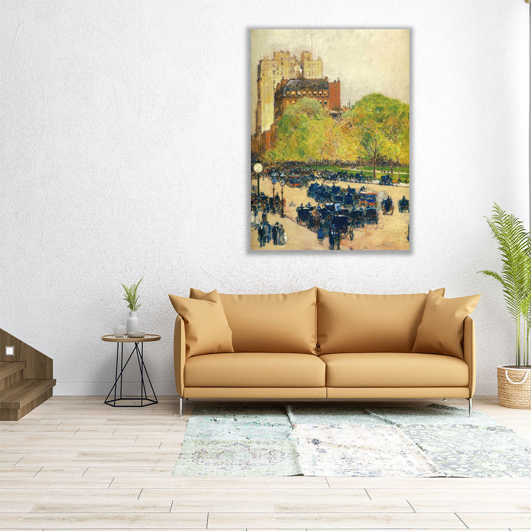 Spring Morning in the Heart of the City - Canvas Print Wall Art