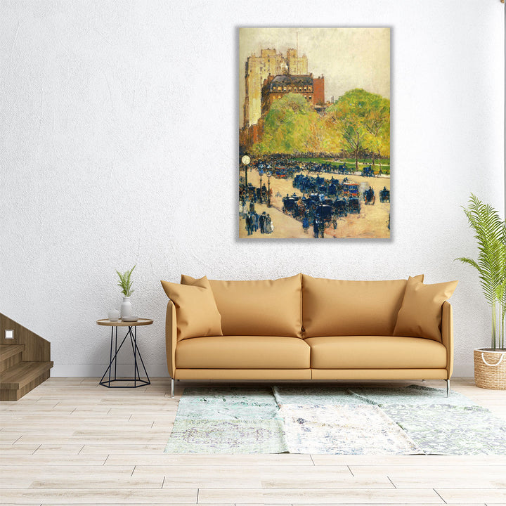Spring Morning in the Heart of the City - Canvas Print Wall Art