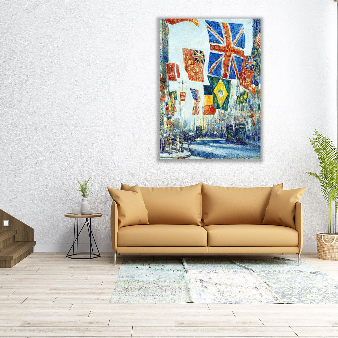 Avenue of the Allies, 1918 - Canvas Print Wall Art